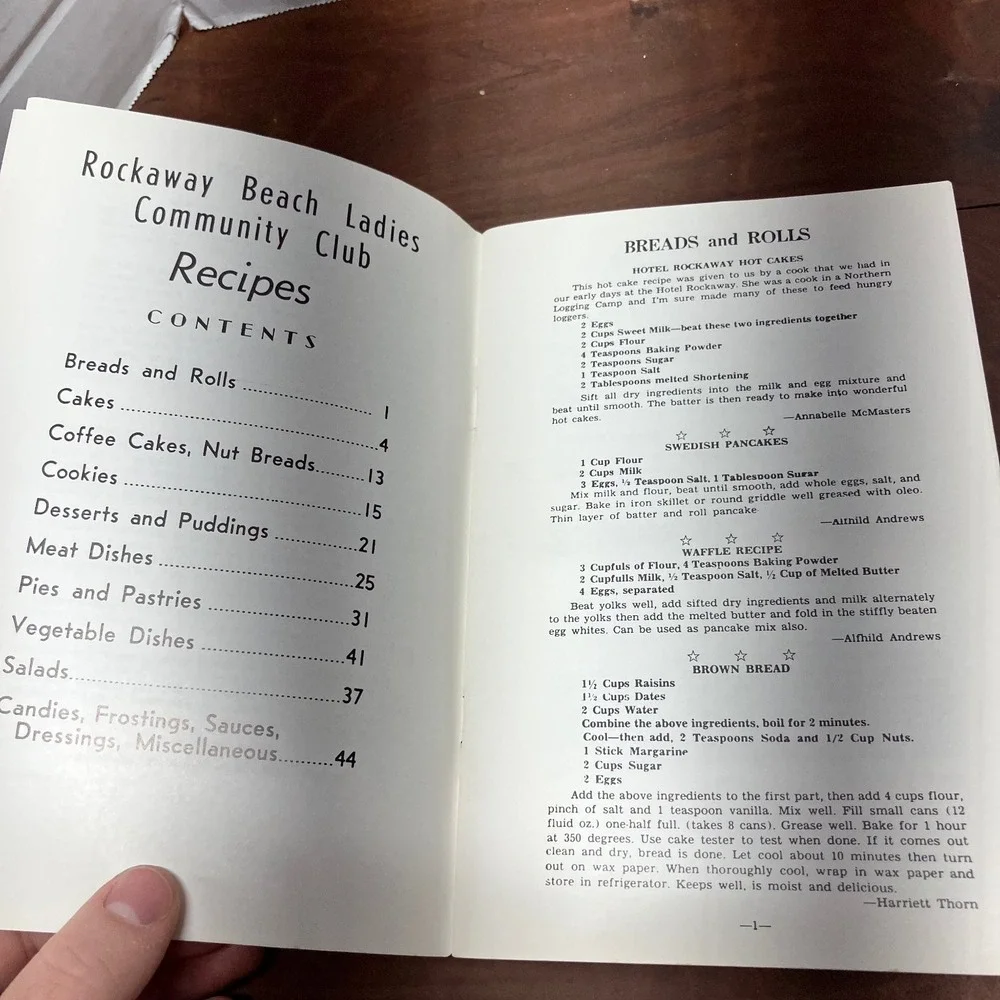 Rockaway Beach Recipes Missouri Lake Taneycomo Vintage Community Cookbook